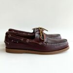 Sebago Docksides Portland Uomo In Pelle Brown-Honey