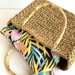 Chica Borsa Shopper Donna In Rafia Intrecciata Colore Biscotto