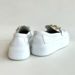 Frau Mocassino Donna Bianco Fondo Platform