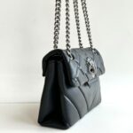 Kurt Geiger Kensington Borsa Donna Nera Con Catena Acciaio