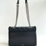 Kurt Geiger Kensington Borsa Donna Nera Con Catena Acciaio