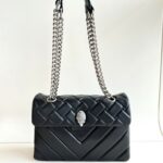 Kurt Geiger Kensington Borsa Donna Nera Con Catena Acciaio