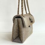 Kurt Geiger Mini Kensington Borsa Donna Beige E Oro