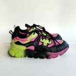 Flower Mountain Snneakers Bambina Fuxia Nera E Lime