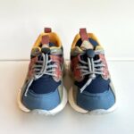 Flower Mountain Sneakers Bambino Blu E Marrone