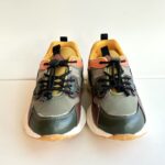 Flower Mountain Sneakers Bambino Verde Marrone E Arancio
