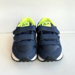 Sun 68 Sneakers Bambino Blu E Giallo Fluo Con Velcro