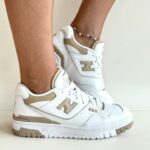 New Balance 550 Sneakers Donna Bianca E Beige