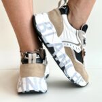 Voile Blanche Club Sneakers Donna Sabbia Nera E Bianca