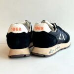 Sun 68 Sneakers Uomo In Tessuto E Camoscio Nero