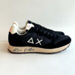 Sun 68 Sneakers Uomo In Tessuto E Camoscio Nero