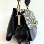 Campomaggi Agnese Borsa Tracolla Donna Nera Con Borchie Oro