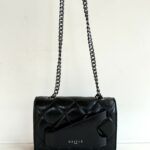 Gaelle Mini Tracolla Donna Laminata Nera