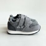 Sun 68 Sneakers Bambina Grigia Con Velcro