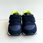 Sun 68 Sneakers Bambino Blu E Fluo Con Velcro