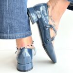 Bibi Lou Mary Jane Donna In Vernice Avio
