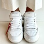 Crime London Dribble Sneakers Donna Bianco Latte