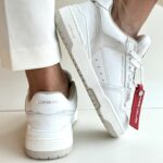 Crime London Dribble Sneakers Donna Bianco Latte