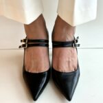 Matteo Pitti Mary Jane In Pelle Nera