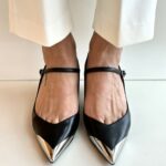 Anna F. Mary Jane Donna Nera Con Punta In Metallo