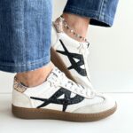 Ash Sunset Sneakers Donna Bianco Latte Inserti Glitter