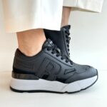 Rucoline R-Evolve Sneakers Donna In Pelle Nera