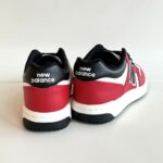 New Balance 480 Sneakers Bambino Bianca Rossa E Nera Con Velcro
