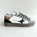 Ama Brand Slam Sneakers Uomo Bianca Taupe E Blu