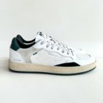 Crime London Chelsea Sneakers Uomo In Pelle Vintage Bianca