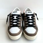 Crime London Sk8 Deluxe Sneakers Uomo Bianca E Marrone