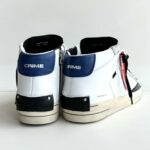Crime London Sk8 Deluxe Mid Sneakers Uomo Bianca Nera E Blu
