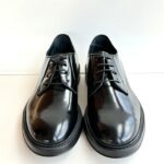 Lord Douglas Stringata Uomo In Pelle Abrasivata Nera