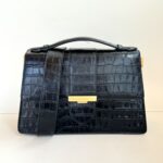 Lancaster Borsa A Mano Stampa Cocco Nera