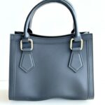 Marc Ellis Mini Shopper Donna In Gomma Nera E Rifiniture Oro