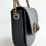 Kurt Geiger Tracolla Donna Nera Con Rifiniture Oro