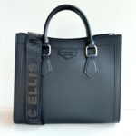 Marc Ellis Shopper Donna In Gomma Nera E Rifiniture Oro