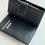 Coccinelle Portafoglio Donna Nero Con Bottone E Zip