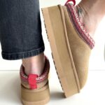 Gaelle Sabot Donna In Camoscio Cammello Con Ecopelliccia