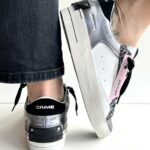 Crime London Deluxe Sneakers Donna Bianca E Acciaio