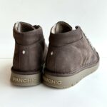 Panchic Polacco Uomo In Nabuck Marrone Con Lacci Beige