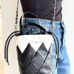 Gaelle Mini Secchiello Donna Bianco E Nero
