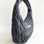 Gaelle Hobo Bag Donna Nera Rifiniture Oro