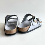 Birkenstock Arizona Big Buckle Donna In Pelle Laccata Grigia