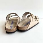Birkenstock Arizona Donna in Nabuck Sandcastle Con Plantare Morbido