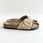 Birkenstock Madrid Donna BIg BUckle In Nabuck Sandcastle