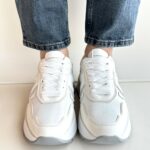 Alexander Smith Liverpool Sneakers Donna Latte Con Nylon Cangiante