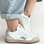Ama Brand Sun Sneakers Donna Bianca E Oro