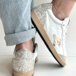 Ama Brand Sun Sneakers Donna Bianca E Oro