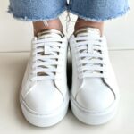 Crime London New Extralight Sneakers Donna Bianca E Oro
