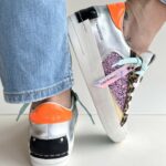 Crime London Sk8 Deluxe Sneakers Donna Bianca Con Cavallino E Glitter